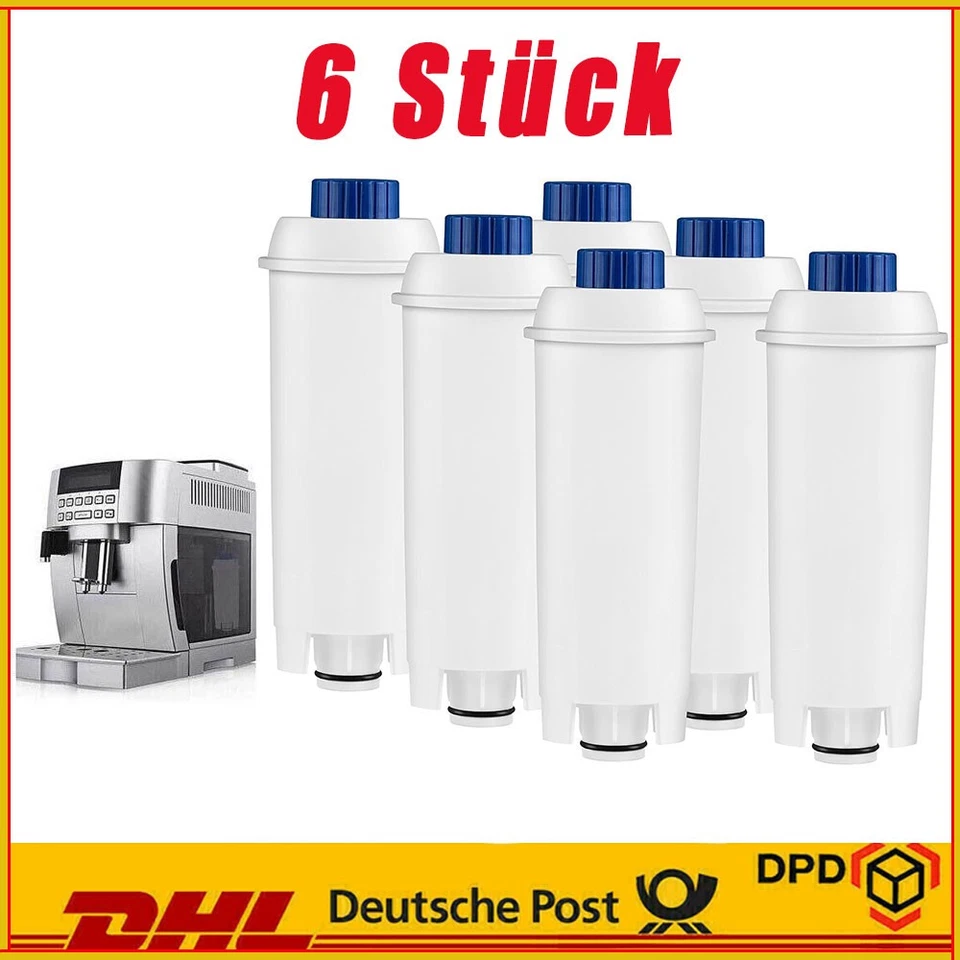 MARKENLOS 6 x Wasserfilter für DeLonghi Primadonna/Eletta DLS C002 SER3017 ECAM ESAM ETAM