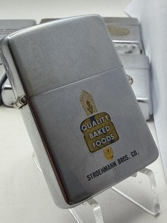 RARE VINTAGE 1962 ZIPPO LIGHTER QUALITY BAKED FOODS' PAT.2517191