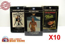 10x VHS DRAWER BOX SIZEJ - CLEAR PLASTIC PROTECTIVE BOX PROTECTORS SLEEVE