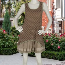 A’reve Anthropologie Geo Lace Ruffle Dress S