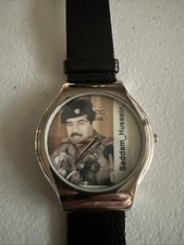 Saddam Hussein Collectable Watch Black Leather Strap