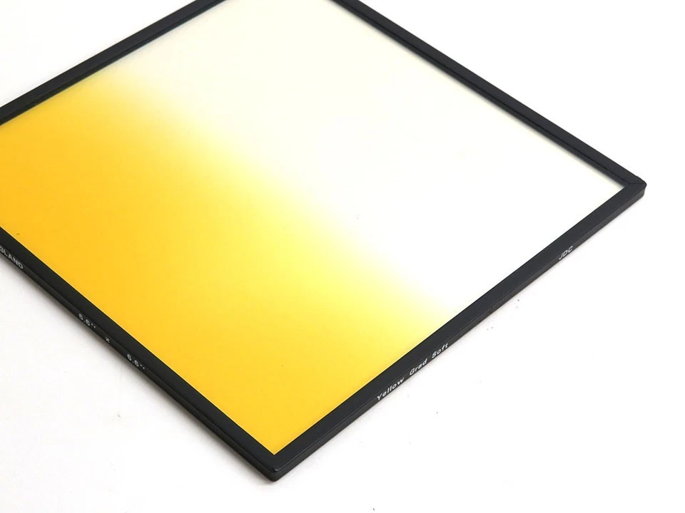 Lee England 6.6x6.6" yellow color graduated soft edge SE grad resin lens filter - Image 4 of 4