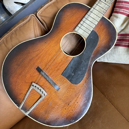Vintage 1930’s SS MAXWELL Parlor Guitar by Regal or Harmony as found estate item