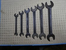 Six Vintage Whitworth  Superslim spanners  in excellent condition.