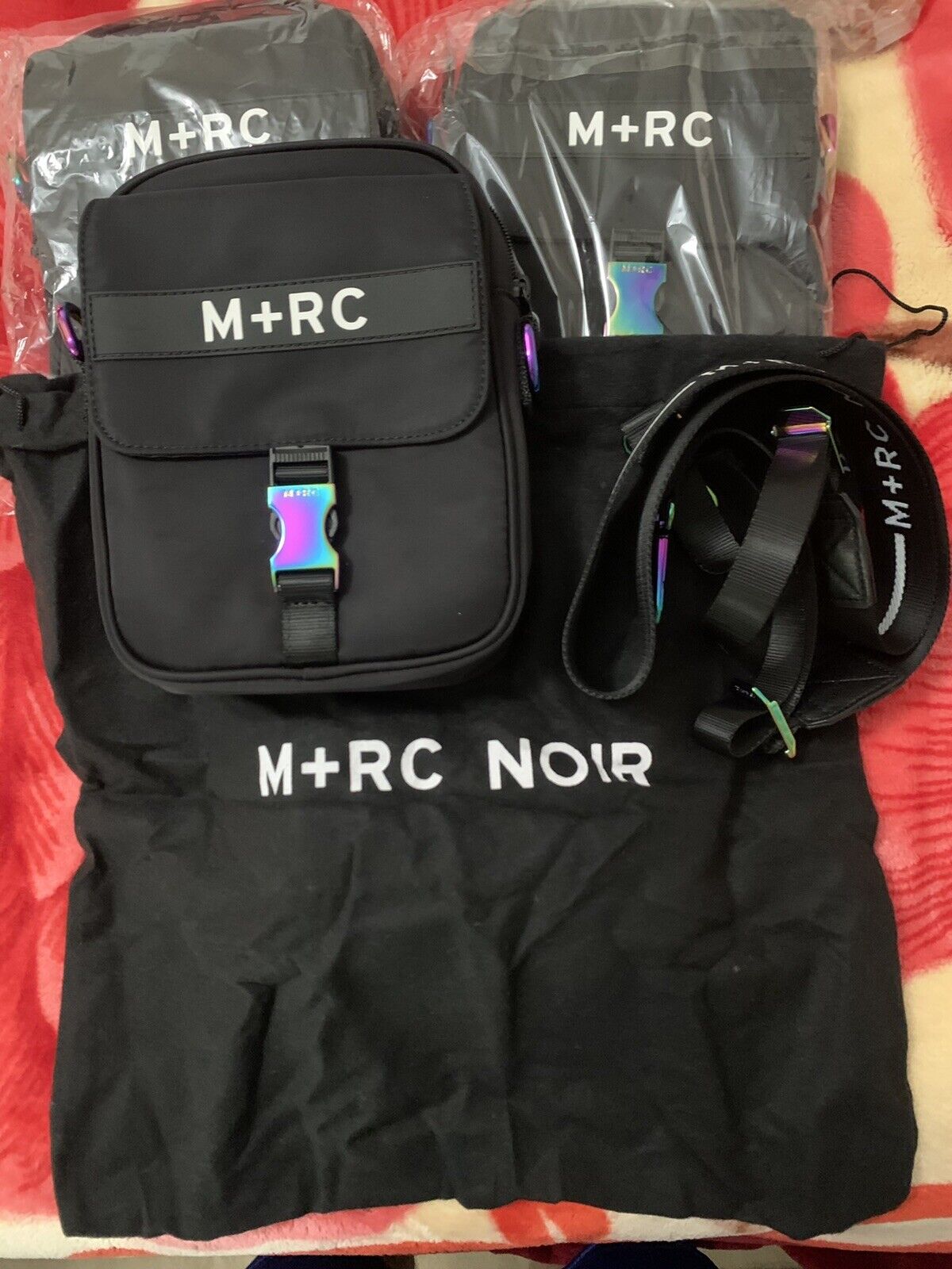 m+rc noir rainbow reflective bag