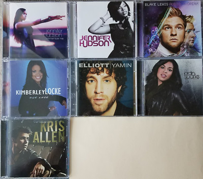 7 American Idol CD's Jennifer Hudson, Elliott Yamin, Kris Allen, Jordin Sparks +