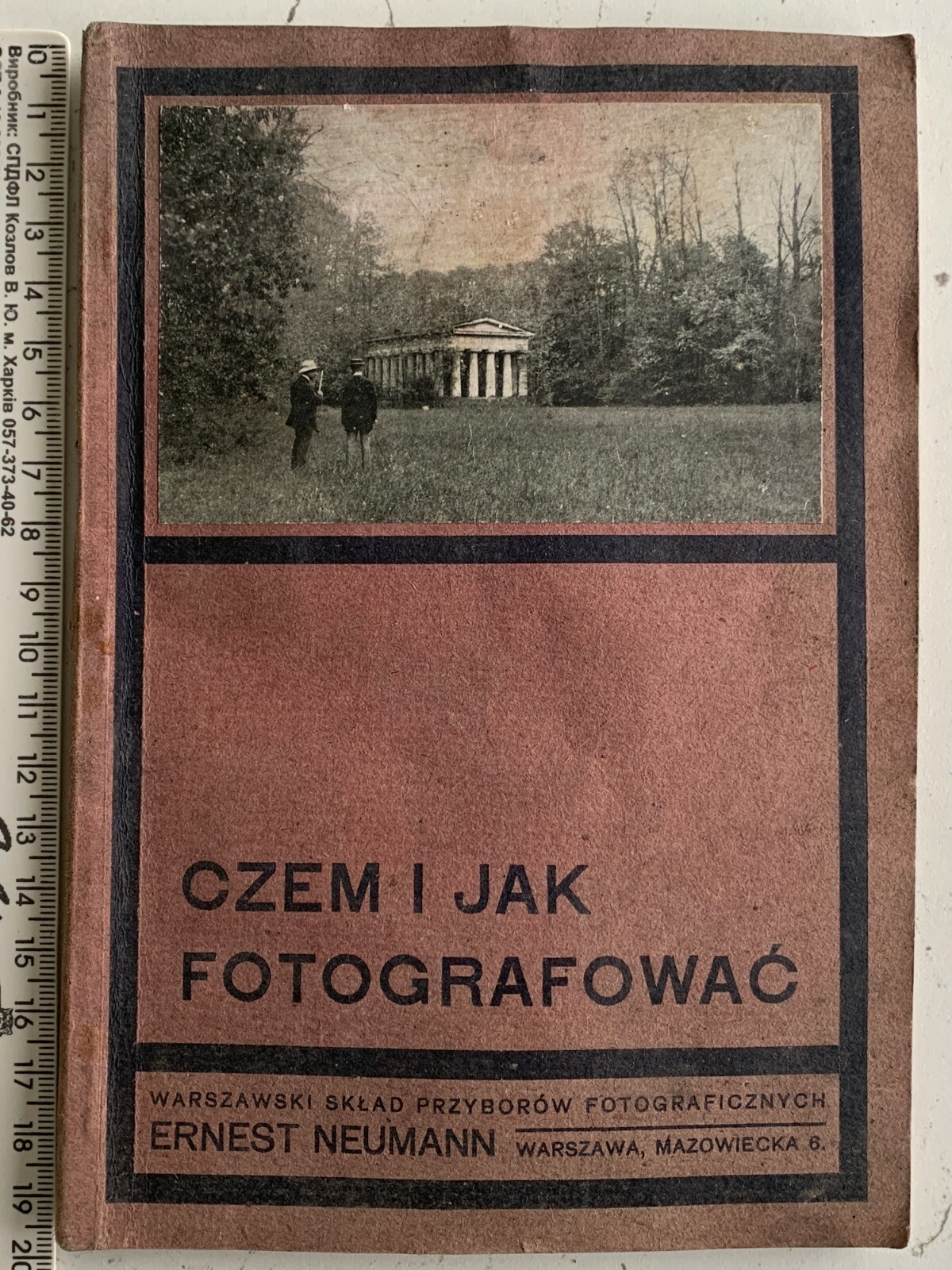 RARO! Catálogo de tienda de cámaras antiguas polacas 1913 VARSOVIA fotografía libro Rusia