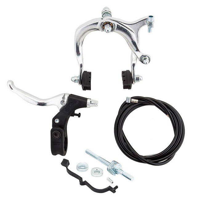 SILVER ONE BICYCLE MX SIDE PULL CALIPER BRAKE SET FITS FRONT OR REAR