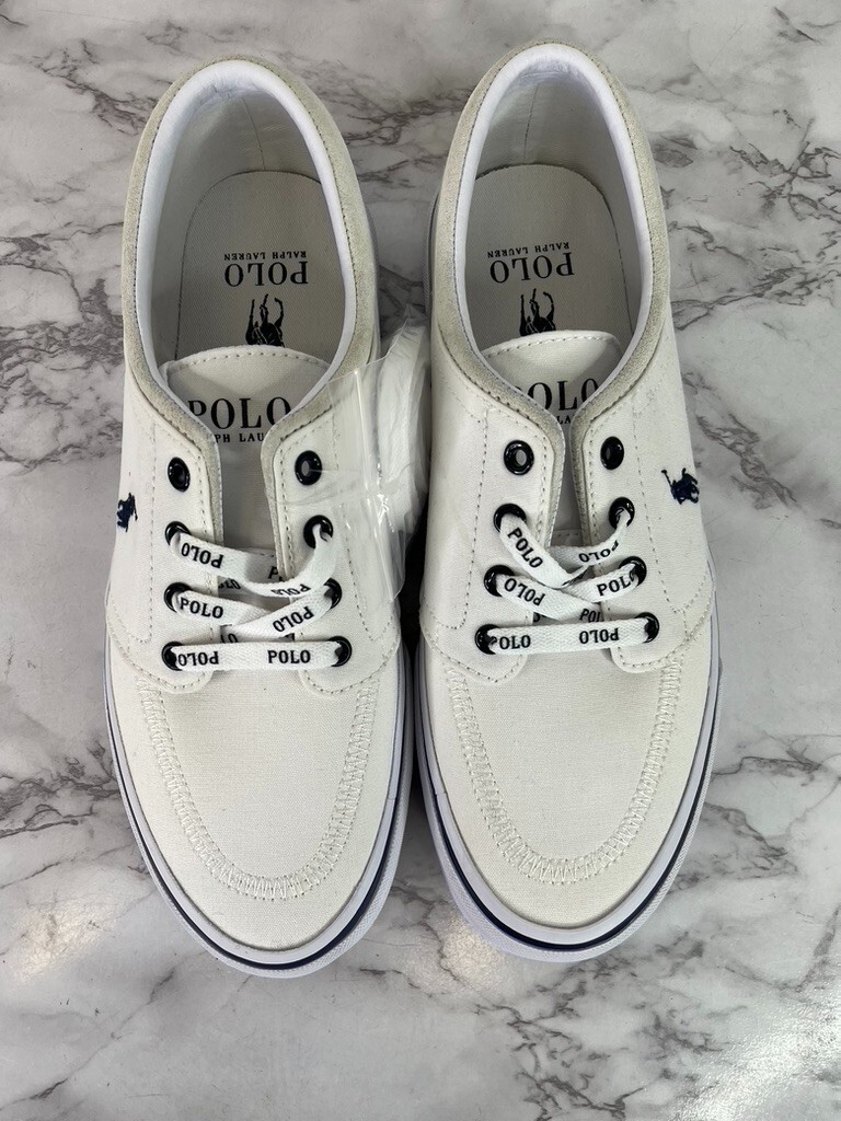 ★ラルフ ローレン★Faxon X★White Men's Polo Ralph Lauren Faxon X Low-Top Canvas Sneaker