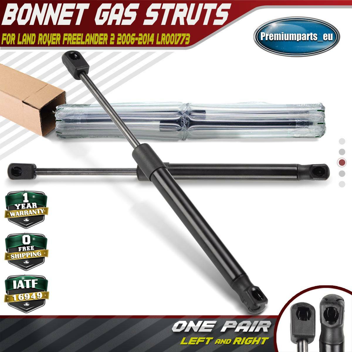 2X FRONT GAS STRUTS SPRING FOR LAND ROVER FREELANDER 2 20062014