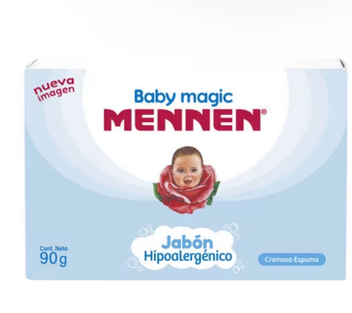 2X BABY MAGIC MENNEN JABON PARA BEBE EN BARRA BABY SOAP BAR 90G HYPOALLERGENIC