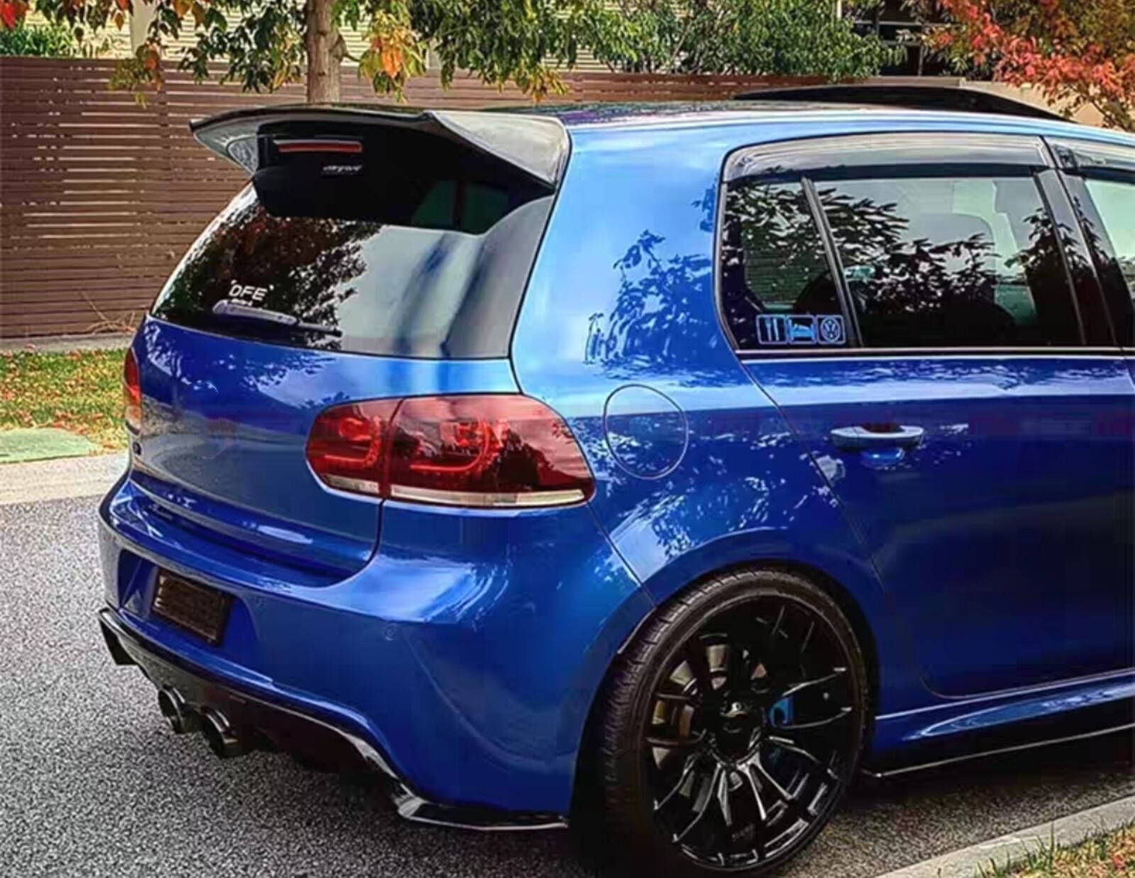 Carbon Fiber Rear Trunk Spoiler Wing Lip For VW Golf VI 6 MK6 GTI R20 2010-2015