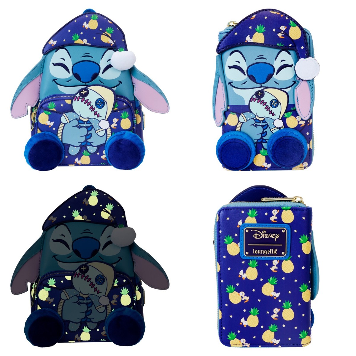Disney Loungefly SDCC Limited Edition Bedtime Stitch Glow Mini Backpack ? SDCC exclusive time! ? Our sleepy-time Stitch glow-in  main image 3