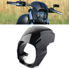 Front Headlight Fairing Cover Mask Black for Harley Softail Breakout 2018-2022