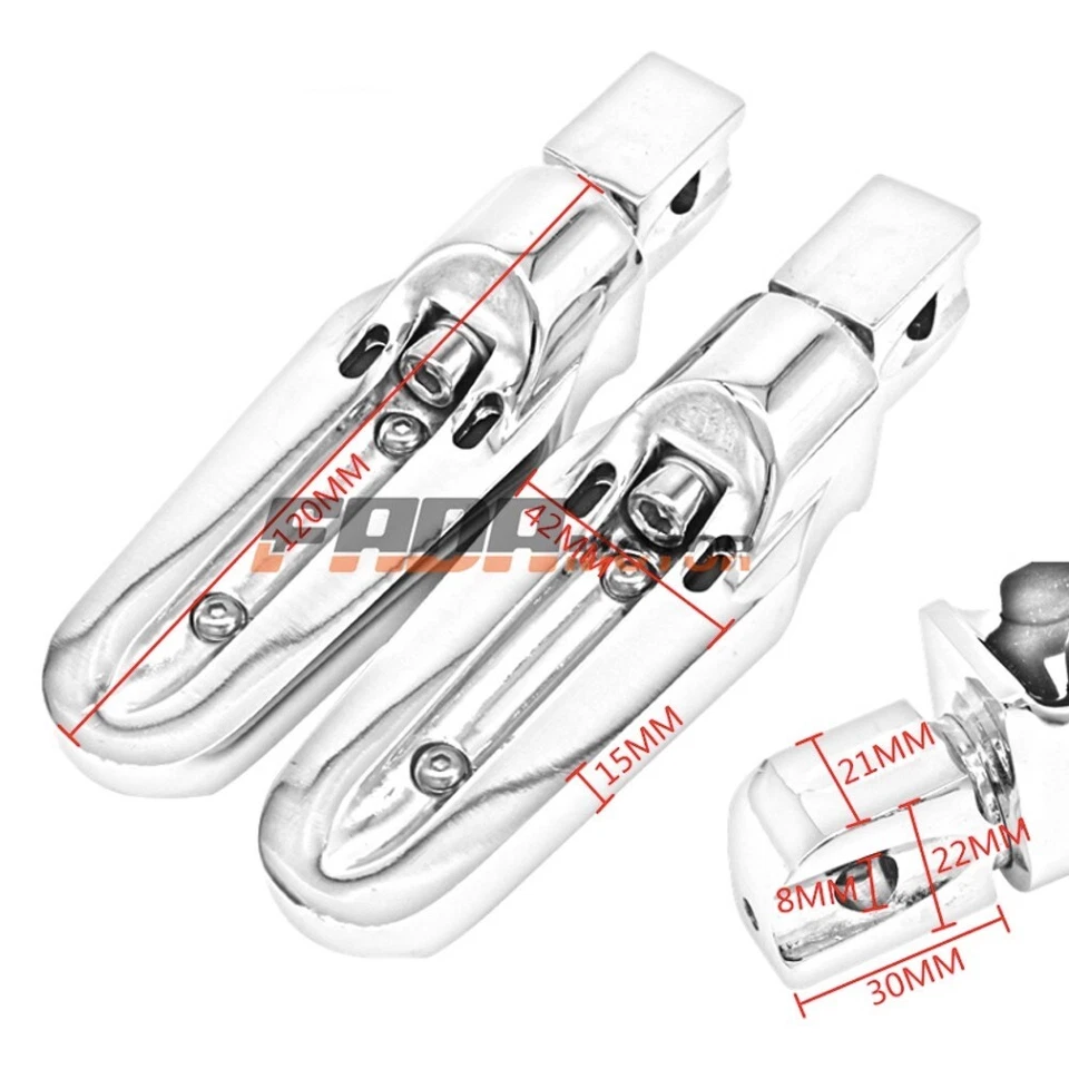 Rear Foot Pegs Footrest for Kawasaki Vulcan 88 VN1500 VN1600 VN800 900 87-15 097 Foto 3 de 4