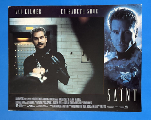 VAL KILMER THE SAINT 1997 ORIGINAL LOBBY CARD ELISABETH SHUE TOP GUN TOMBSTONE