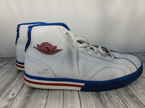 Nike AIR JORDAN MCMLXXVIII PHLY LEGEND White/Blue/Red Size 11 Philly Hi-top - Picture 2 of 19