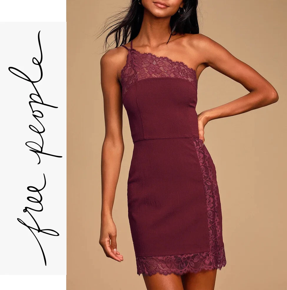Mini burgundy best sale dress