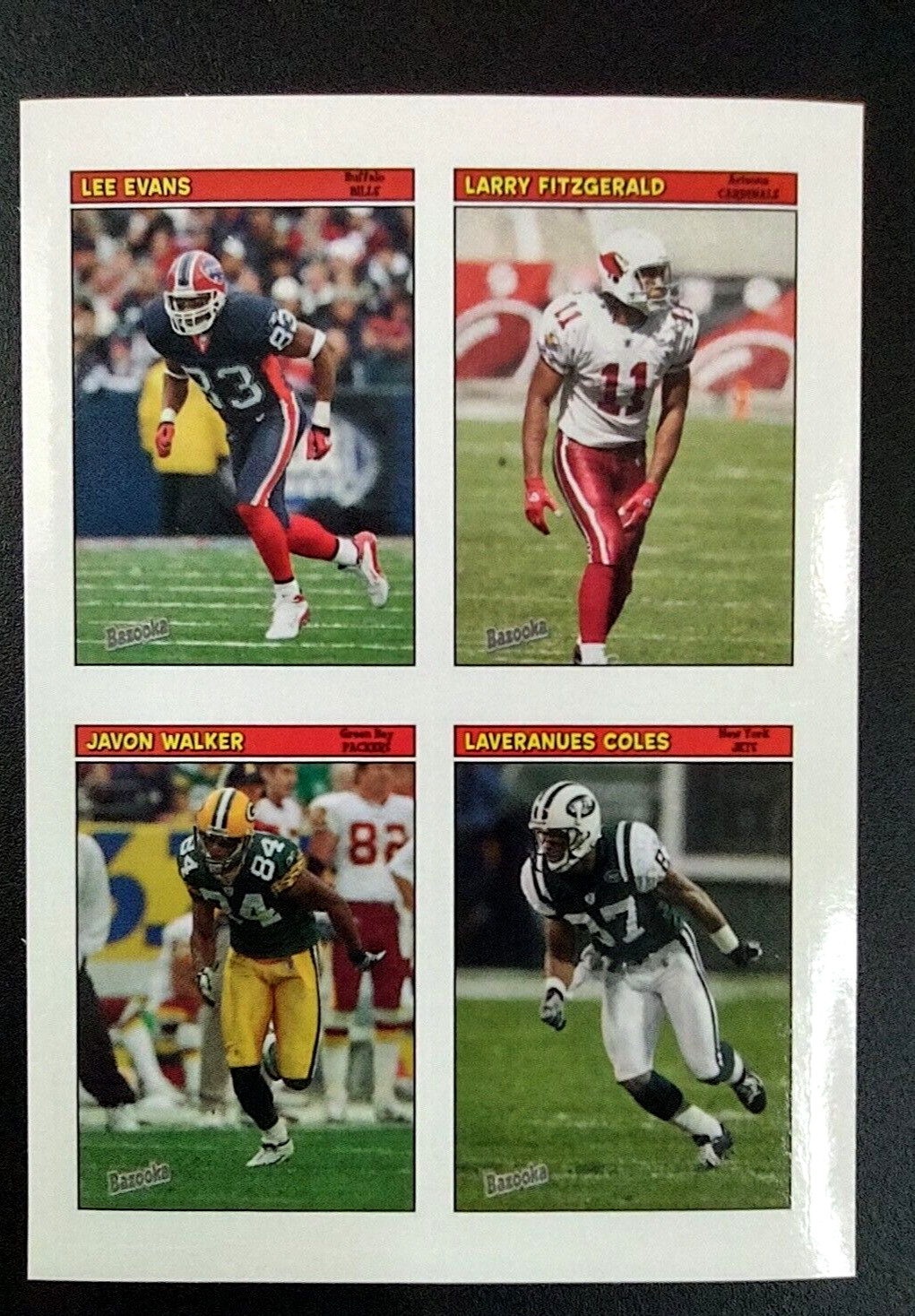2005 Topps Bazooka Sticker #34 Evans Fitzgerald Walker Coles Checklist