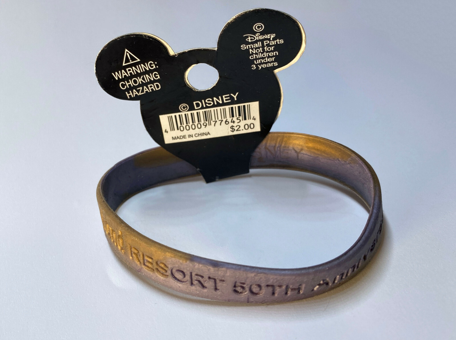 Disneyland 50th Anniversary Braclet Silicon Wristband New eBay