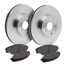 Front Brake Rotors + Ceramic Pads for Chevy Malibu classic Pontiac Grand
