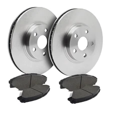 Front Brake Rotors + Ceramic Pads for 2005-2010 2011 2012 Acura RL