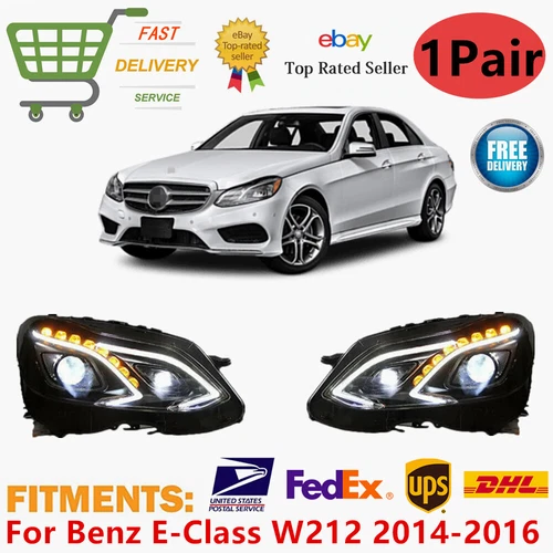 LED Headlights Turn Front Lamp Assembly For Mercedes-Benz E-Class W212 2014-2016 - Bild 1 von 16