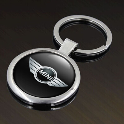 Metal keyring with MINI COOPER logo silicone, perfect quality