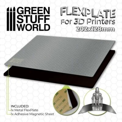 GREEN STUFF WORLD Flexplatten für 3d-Drucker - 202x128mm - Harz Dioramen 3D-Drucker