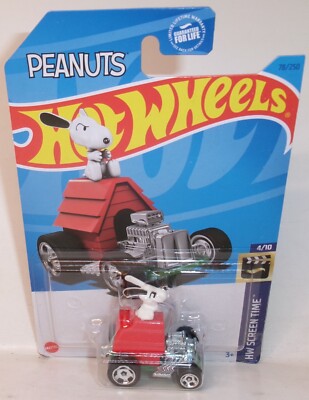 2023 HOT WHEELS 1:64 HW SCREEN TIME 4/10 PEANUTS SNOOPY HOT ROD