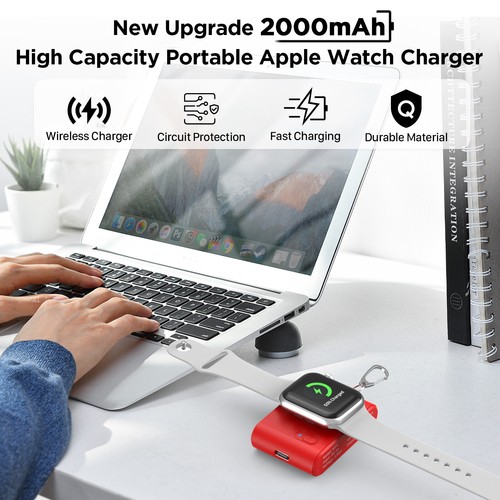 2000mAh Magnetic Charging Dock for Apple Watch Series9, 8, 7, 6, 5, 4, 3,2,1, SE - Picture 6 of 15