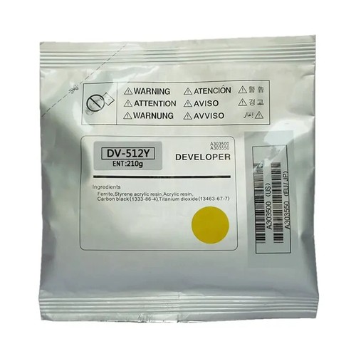 4 BOLSAS para desarrolladores Bizhub C224 C284 C364 C452 454 C554 C558 DV512 con chips de reinicio - Imagen 6 de 6