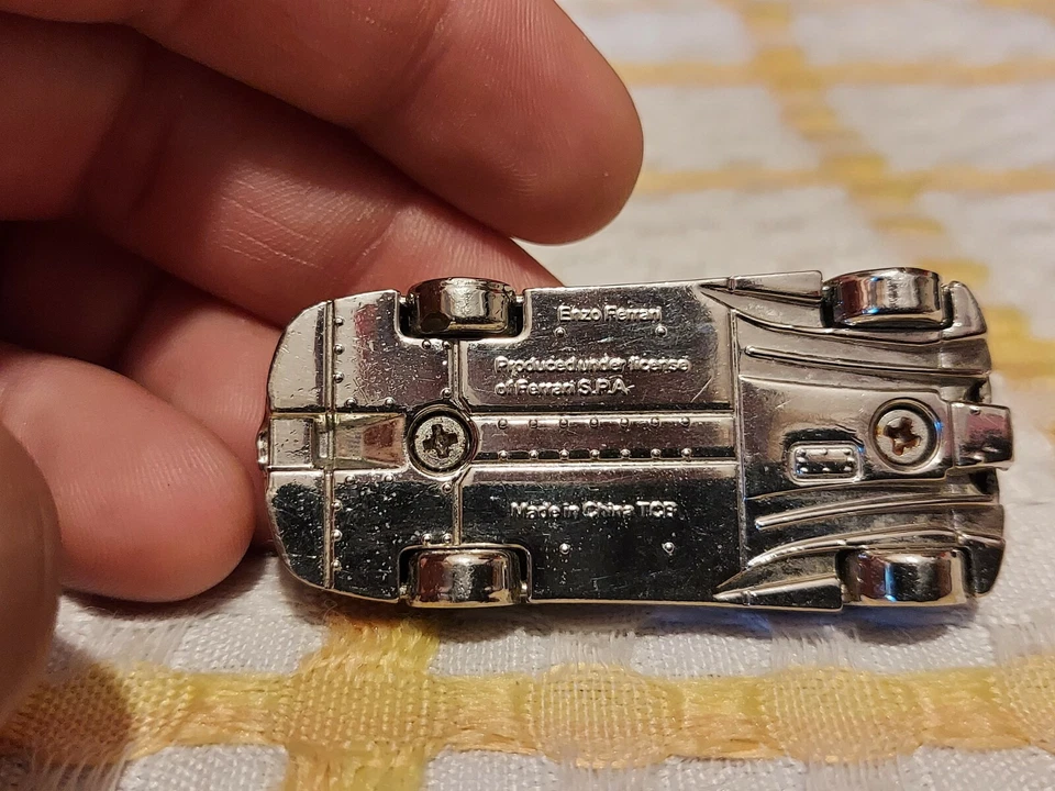 ENZO FERRARI MODELLINO AUTO SPORTIVA Silver Plated argento - Immagine 2 di 4