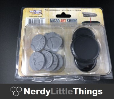 Tabletop - Micro Art Studio - Wraithstone 40mm & 50mm - 7 Bases- Neu & OVP