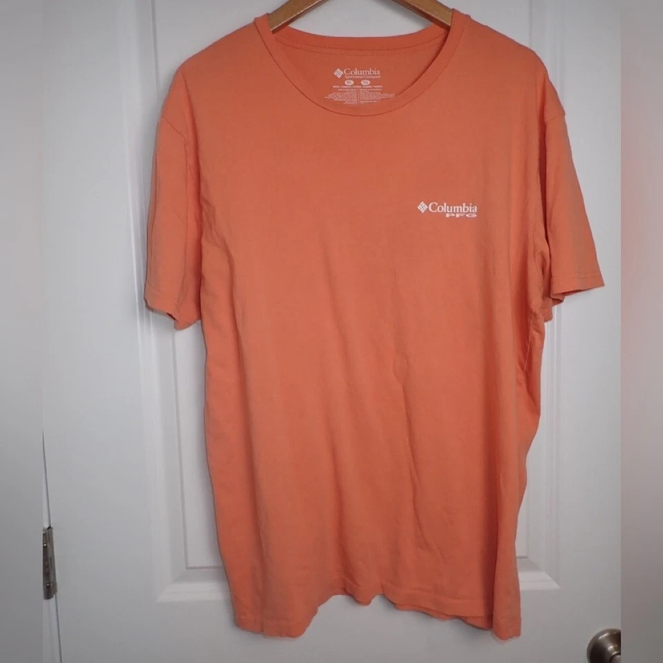 Camiseta Columbia PFG Pesca 100% Algodón Gráfico Básico Hombre Talla XL Foto 4 de 4