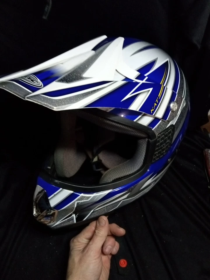 Raro Casco de Motocross KBC ATV Talla XL Como Nuevo Hermoso Casco Foto 2 de 4