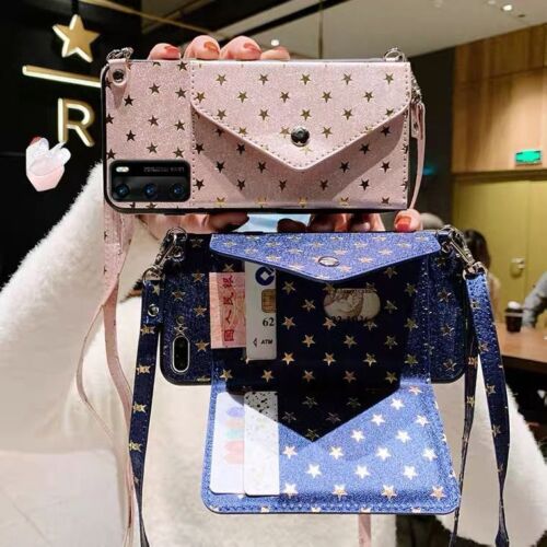 Handbag Wallet Case Crossbody Strap Cover For Samsung Galaxy A33 A53 A73 S22 S21 - Picture 1 of 33