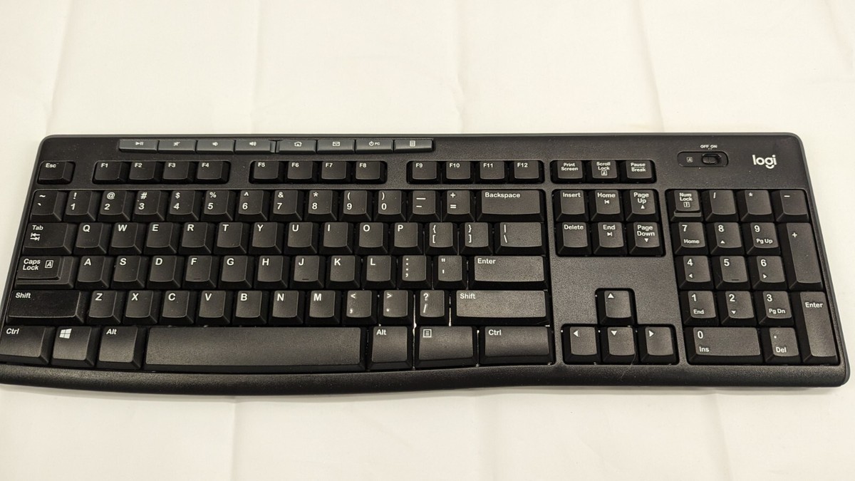 23.6型FHDモニタ、無線キーボード＆マウス (K270/M185) Amazon.com: Logitech K270 Wireless Keyboard and M185