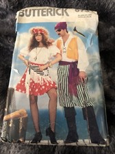 Butterick 6731 Womens Kids Costume Sewing Pattern All Sizes UnCut Pirate 80  s