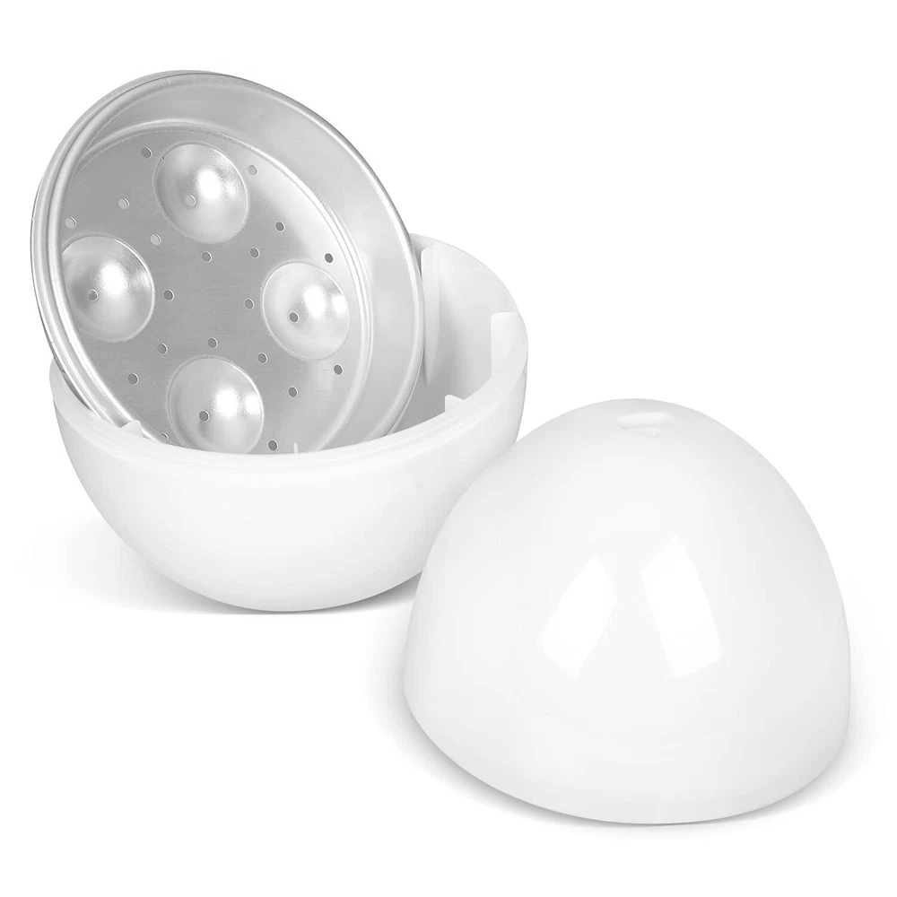 Microwave Egg Cooker with 4 Egg Capacity for Perfect Hard Boiled Eggs
