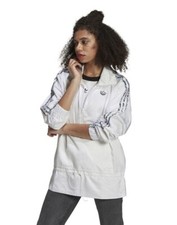 ADIDAS Womens White Originals Windbreaker Jacket XS UK Ladies 8 BNWT