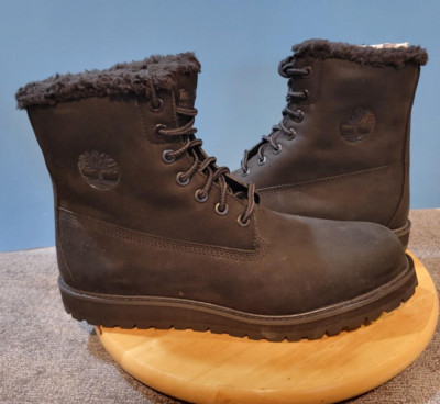 Timberland Men's Richmond Ridge WP Warm Lined Black Nubuck Boots NIB (Size 9.5)
