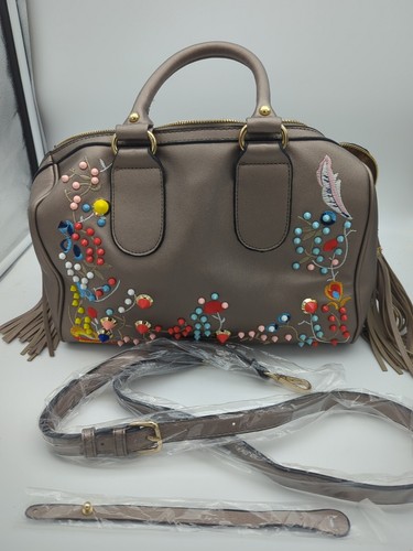 Handbag Purse Shoulder Bag Studded Designs Colorful Pocketbook - Picture 19 of 19