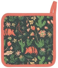 NOW DESIGNS POT HOLDERS 'ARMADILLOS' 2-PK  COTTON FRONT/HEAT RESIST POLY BACK