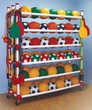 Ball Master   Basketball Ball Cart  Easy Assembly  64"L x 19"W x 72"H