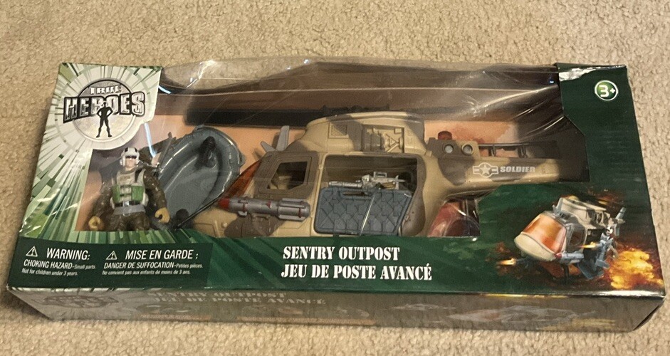 2012 True Heroes SENTINEL 1 Sentry Outpost Helicopter w/ Figure