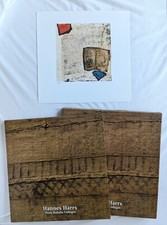 Hannes Harrs, Three BaKuba Collages Book, Plus Signed Print