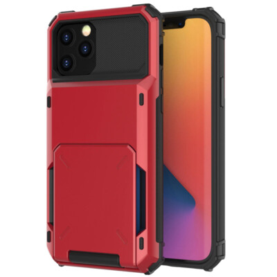 iPhone 14 Pro Max Plus Case Card Holder Wallet Flip Credit Slot Christmas Gift