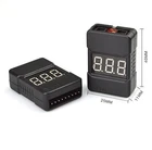 BX100 1-8S Lipo Li-ion Battery Voltage Tester Monitor Low-Voltage Buzzer Alarm