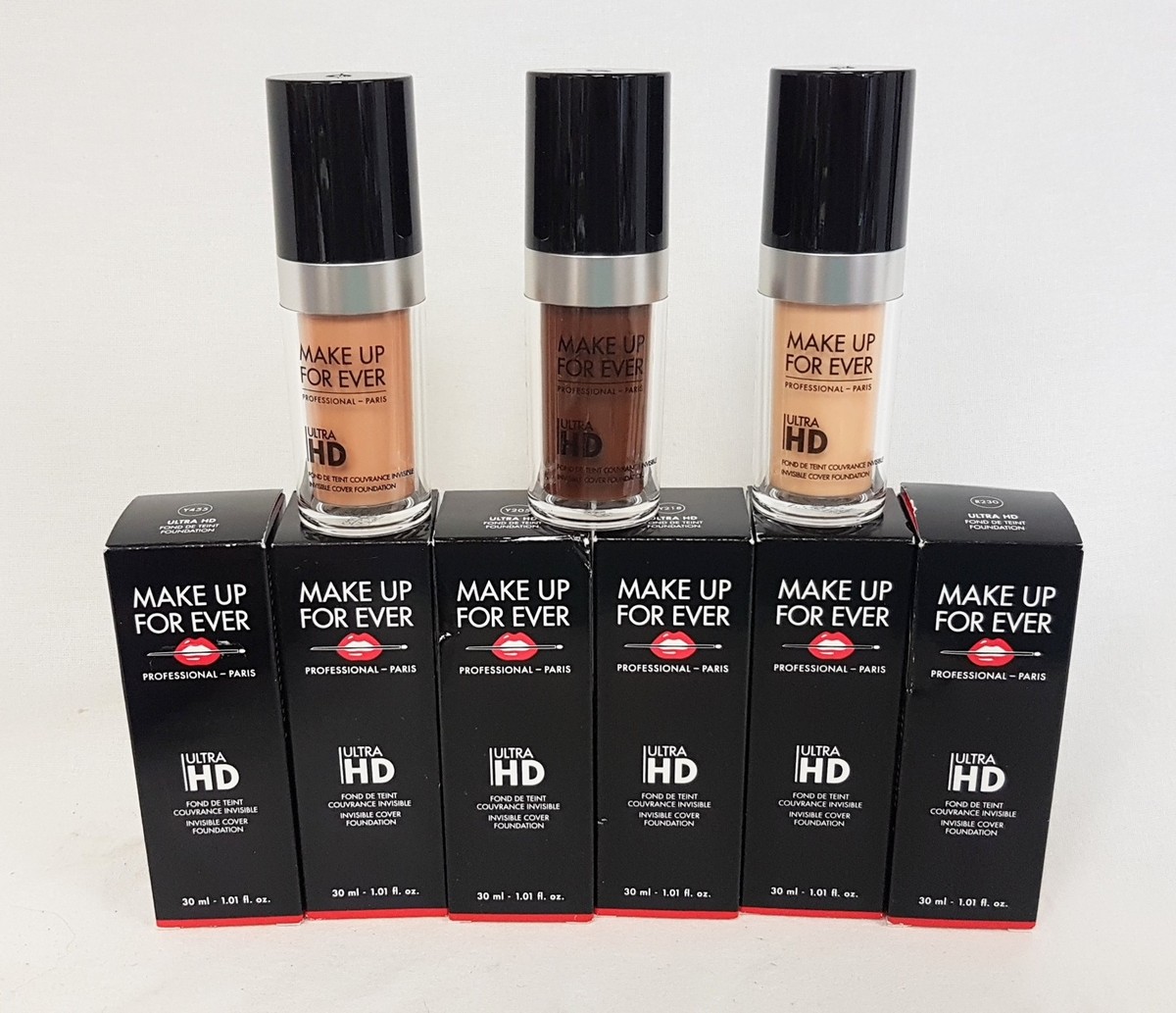 MAKEUP FOREVER ULTRA HD Invisible Cover Foundation 30ml EACH